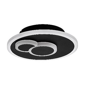 Plafoniera Moderna Cadegal Acciaio Nero Luce Led Integrato 7,8W Ip20