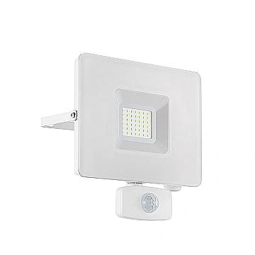 Faretto Esterno Moderno Faedo 3 Alluminio Bianco Sensore Led H19Cm