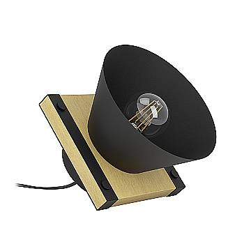 Lampada Da Tavolo Vintage Maccles Acciaio Nero 1 Luce E27