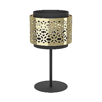 Lampada Da Tavolo Vintage Sandbach Acciaio Nero 1 Luce E27