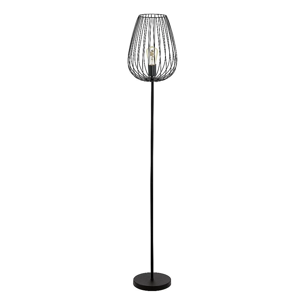 Piantana Vintage Newtown Acciaio Nero 1 Luce E27 49474