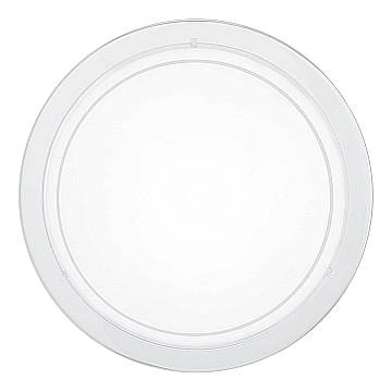 Plafoniera Contemporanea Planet 1 Acciaio Bianco 1 Luce E27