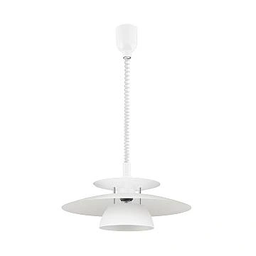Lampadario A Sospensione Moderno Brenda Policarbonato Bianco 1 Luce E27