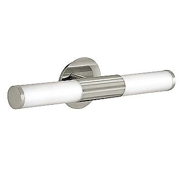 Applique Moderna Palmera Acciaio Nichel Satinato 2 Luci E14