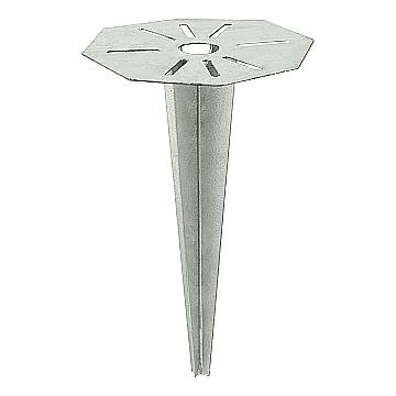 Paletto Con Picchetto Esterno Cuba Acciaio Grigio