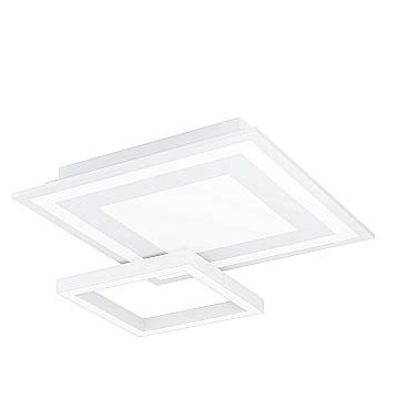 Plafoniera Moderna Savatarila-Z Acciaio Bianco 4 Luci Led Integrato 2,7W