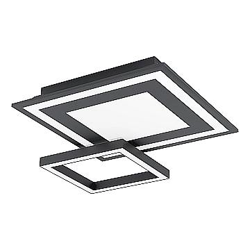 Plafoniera Moderna Savatarila-Z Acciaio Nero 4 Luci Led Integrato 2,7W