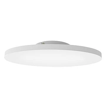 Plafoniera Moderna Turcona-Z Acciaio Bianco Luce Led Integrato 34,2W