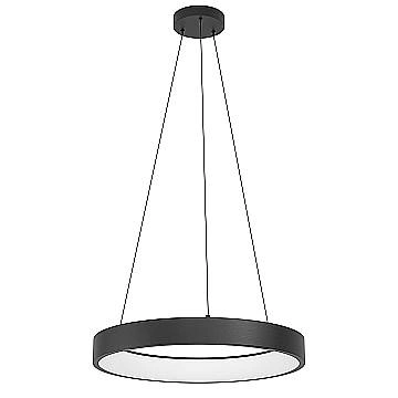 Lampadario A Sospensione Contemporaneo Marghera-Z Acciaio Nero 4 Luci Led 6,5W