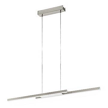 Lampadario Contemporaneo Fraioli-Z Alluminio Nichel 2 Luci Led 17W 4800Lm