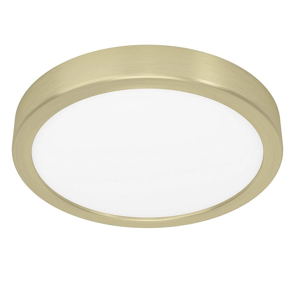 Plafoniera Moderna Fueva 5 Acciaio Ottone Led Integrato 17W 3000K Ip20