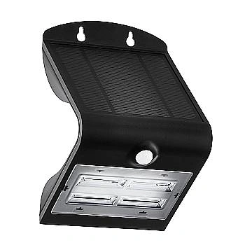 Applique Esterno Moderna Lamozzo Policarbonato Nero E Trasparente Led