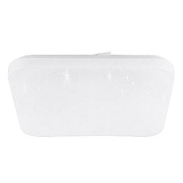 Plafoniera Moderna Frania-S Acciaio Bianco Luce Led Integrato 14,6W