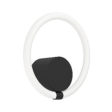 Applique Moderna Caranacoa Acciaio Nero Luce Led Integrato 11,5W