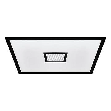 Plafoniera Moderna Bordonara Alluminio Nero Luce Led Integrato 36W