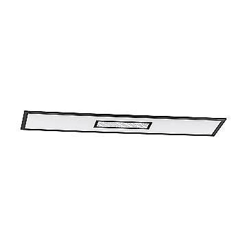 Plafoniera Moderna Bordonara Alluminio Nero Luce Led Integrato 35W