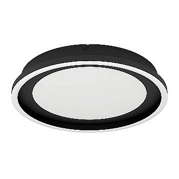 Plafoniera Moderna Calagrano Acciaio Nero Luce Led Integrato 11,5W
