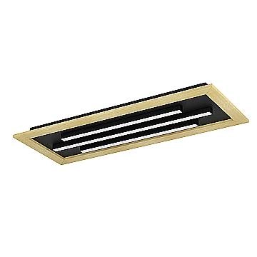 Plafoniera Moderna Tirrenara Acciaio Nero 1 Luce Led Integrato 9,2W