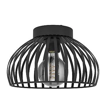 Plafoniera Minimal Mogano 3 Acciaio Nero 1 Luce E27 Ip20 Plafoniera Minimal Mogano 3 Acciaio Nero 1 Luce E27 Ip20