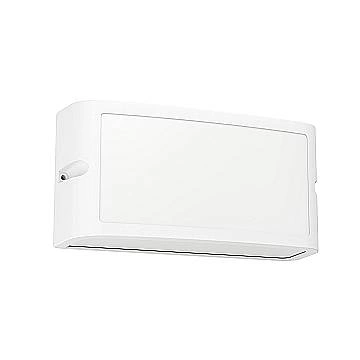 Applique Esterno Contemporanea Camarda Alluminio E Policarbonato Bianco Led 11Cm