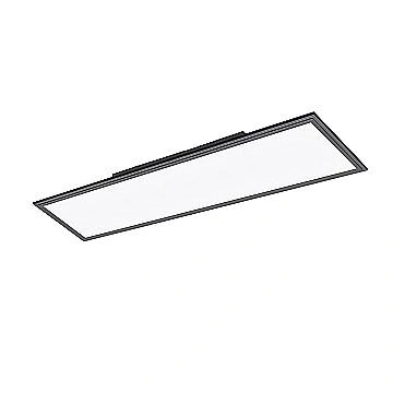 Plafoniera Moderna Salobrena 1 Alluminio Nero Luce Led Integrato 33W