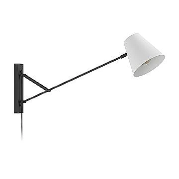 Applique Minimal Forcadet Acciaio Nero 1 Luce E27