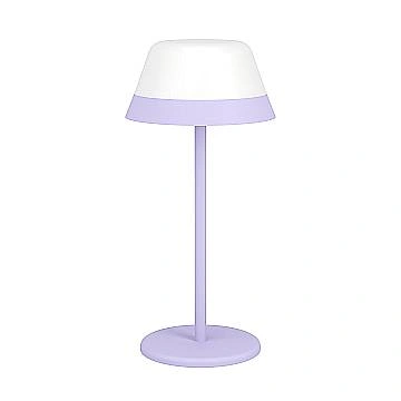 Lampade Da Tavolo Esterno Moderna Meggiano Policarbonato Viola E Bianco Led