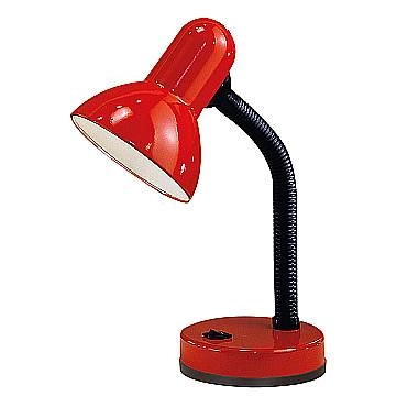 Lampada Da Tavolo Classico Basic Policarbonato Rosso 1 Luce E27