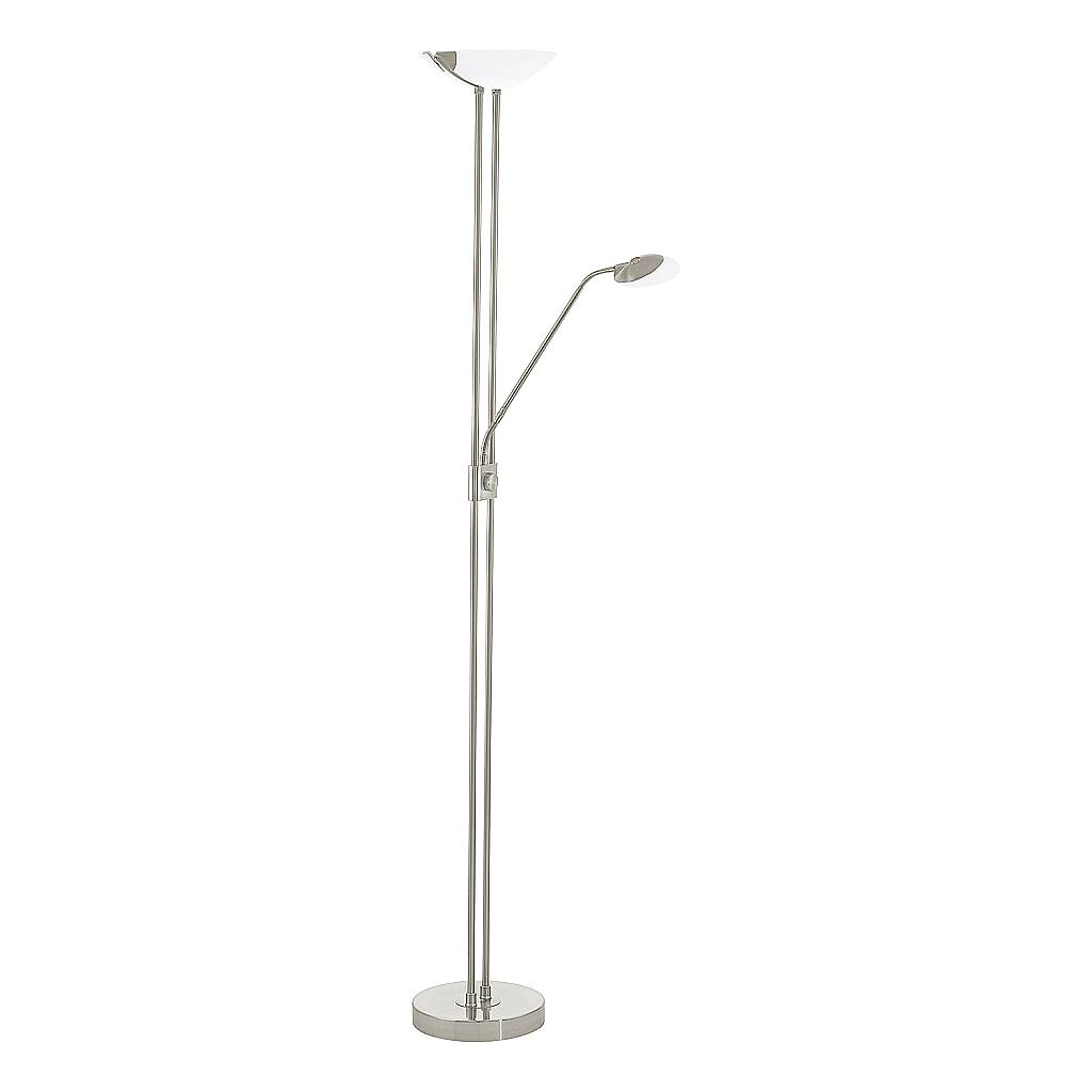 Piantana Moderna Baya Led Acciaio Nichel Satinato Luce Led Integrato 20W 93874