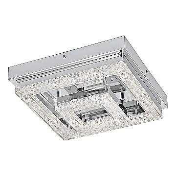 Plafoniera Moderna Fradelo Acciaio Cromo 1 Luce Led Integrato 2W