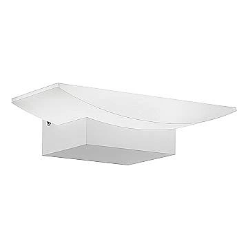 Applique Minimal Metrass Alluminio Bianco 1 Luce Led Integrato 5,6W