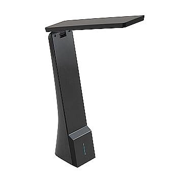 Lampada Da Tavolo Moderna La Seca Policarbonato Nero Luce Led Integrato 1,8W