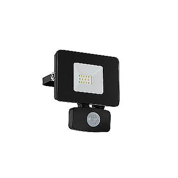 Faretto Esterno Moderno Faedo 3 Alluminio Nero Sensore Led H13,5Cm