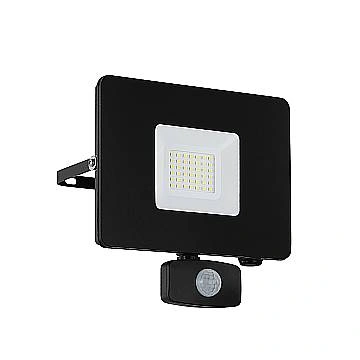 Faretto Esterno Moderno Faedo 3 Alluminio Nero Sensore Led H19Cm