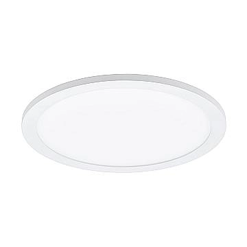 Plafoniera Moderna Sarsina Alluminio Bianco Luce Led Integrato 17W
