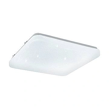 Plafoniera Moderna Frania-S Acciaio Bianco Luce Led Integrato 10W