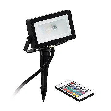 Faretto Picchetto Esterno Moderno Faedo 4 Alluminio Nero Led