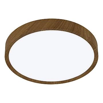 Plafoniera Contemporanea Musurita Policarbonato Noce 6 Luci Led Integrato 5,5W