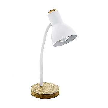 Lampada Da Tavolo Minimal Veradal Legno Bianco 1 Luce E27 Lampada Da Tavolo Minimal Veradal Legno Bianco 1 Luce E27