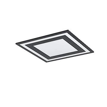 Plafoniera Moderna Savatarila Alluminio Nero Luce Led Integrato 22,2W