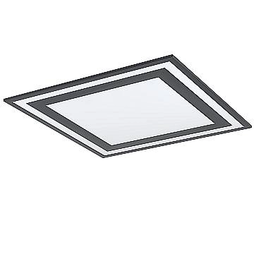 Plafoniera Moderna Savatarila Alluminio Nero Luce Led Integrato 32,5W