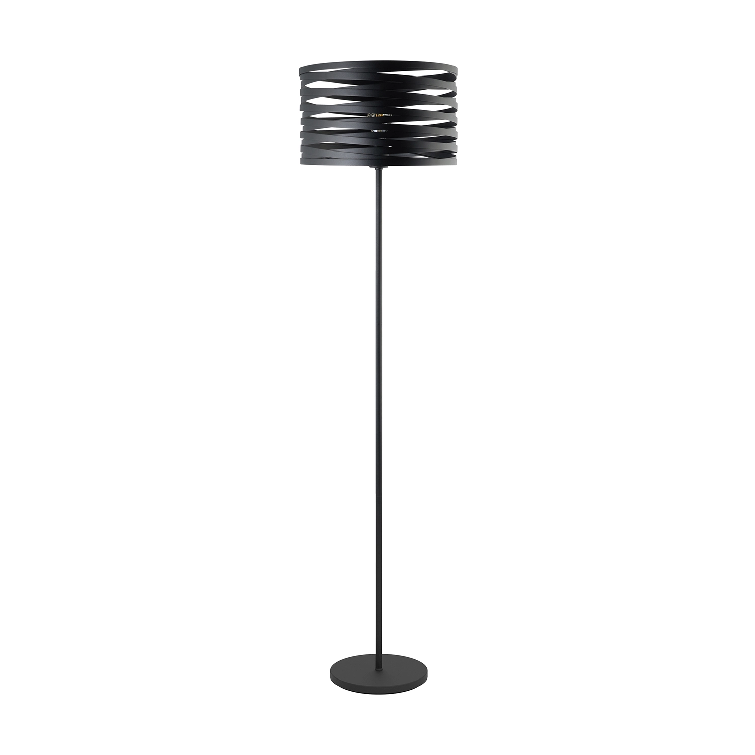Piantana Contemporanea Cremella Acciaio Nero 1 Luce E27 99507