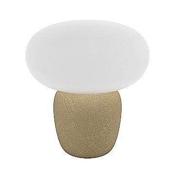 Lampada Da Tavolo Contemporanea Cahuama Ceramica Marrone Chiaro Luce E27