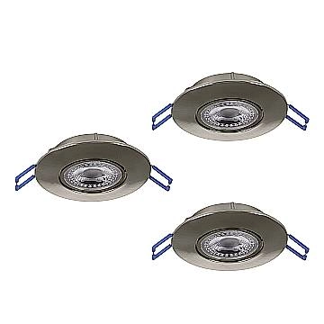 Faretto Incasso Moderno Gedrez Plastiche Grige Trasparente Led 4,9W 1560Lm