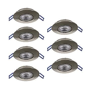 Faretto Incasso Moderno Gedrez Plastiche Grige Trasparente Led 4,9W 3640Lm