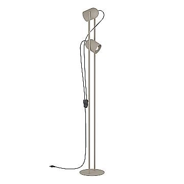 Piantane - Lampade Da Terra Moderno Tilston Acciaio Marrone 2 Luci E14 Ip20