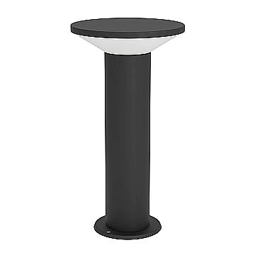 Esterno Lampade Da Terra Moderno Rigosa Acciaio Nero Led 10W 1100Lm Ip44 Small