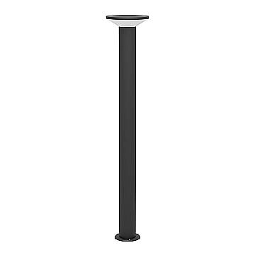 Esterno Lampade Da Terra Moderno Rigosa Acciaio Nero Led 10W 1100Lm Ip44 Big