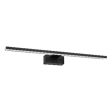 Lampada Quadri E Specchi Conettilla Alluminio Nero Led 10W 1350Lm Ip44