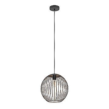 Sospensione Rustica Country Almanzora Acciaio Nero 1 Luce E27 Ip20 Sospensione Rustica Country Almanzora Acciaio Nero 1 Luce E27 Ip20